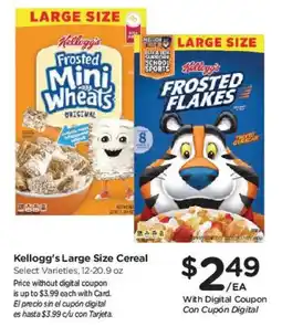 Smith's Kellogg's Large Size Cereal offer