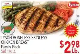 Ingles Markets Tyson boneless skinless chicken breast offer