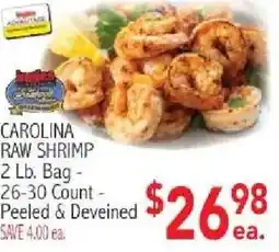 Ingles Markets Carolina raw shrimp offer