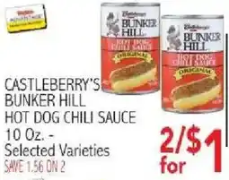 Ingles Markets Castleberry's Bunker Hill hot dog chili sauce offer