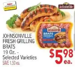Ingles Markets Johnsonville fresh grilling brats offer