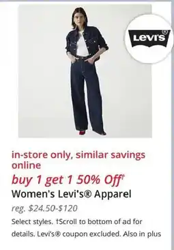 JC Penney Women's Levi's® Apparel offer