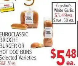 Ingles Markets Euroclassic Brioche Burger Or Hot Dog Buns offer