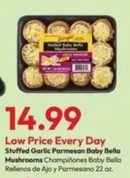 Stater Bros Stuffed Garlic Parmesan Baby Bella Mushrooms offer