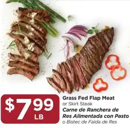 Food 4 Less Grass Fed Flap Meat or Skirt Steak offer