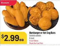 Bashas' Hamburger or Hot Dog Buns offer