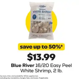 Grocery Outlet Blue River 16/20 Easy Peel White Shrimp offer