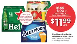 Smith's Blue Moon, Dos Equis, Heineken or Topo Chico offer