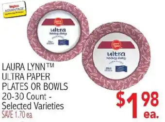Laura Lynn ultra paper plates or bowls