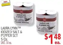 Ingles Markets Laura Lynn Iodized Salt & Pepper Set offer