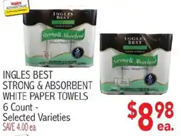 Ingles Markets Ingles Best strong & absorbent white paper towels offer
