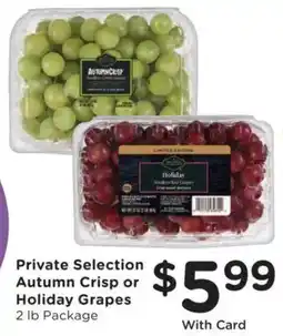 Mariano's Private Selection Autumn Crisp or Holiday Grapes offer