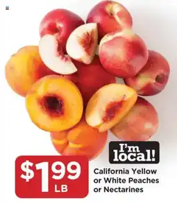 Food 4 Less California Yellow or White Peaches or Nectarines offer