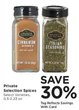 Mariano's Private Selection Spices offer