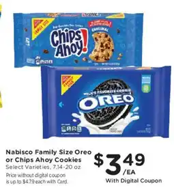 Mariano's Nabisco Family Size Oreo or Chips Ahoy Cookies offer