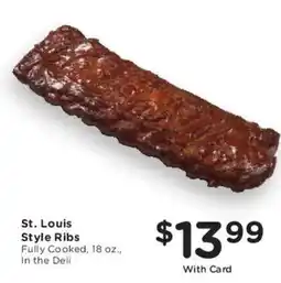 Mariano's St. Louis Style Ribs offer