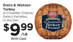 Mariano's Dietz & Watson Turkey or Cheddar Cheese offer
