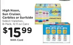 Mariano's High Noon, Sun Cruiser, Carbliss or Surfside offer