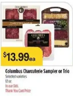 Bashas' Columbus Charcuterie Sampler or Trio offer