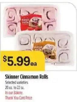 Bashas' Skinner Cinnamon Rolls offer