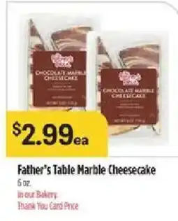 Bashas' Father's Table Marble Cheesecake offer