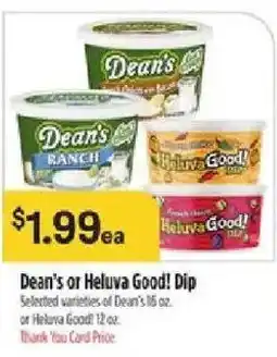 Bashas' Dean's or Heluva Good! Dip offer