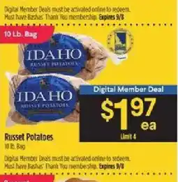 Bashas' Idaho russet potatoes offer