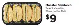 Food 4 Less Monster Sandwich offer