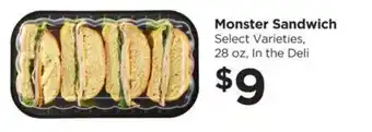 Food 4 Less Monster Sandwich offer