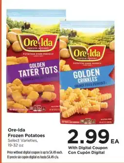 Food 4 Less Ore-ida frozen potatoes offer