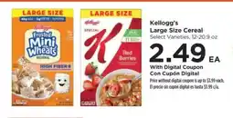 Food 4 Less Kellogg's large size cereal offer