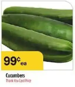 Bashas' Cucumbers offer