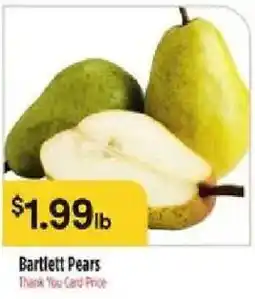 Bashas' Bartlett Pears offer