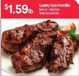Bashas' Country Style Pork Ribs offer