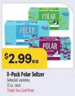 Bashas' 8-Pack Polar Seltzer offer