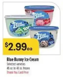 Bashas' Blue Bunny Ice Cream offer