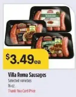 Bashas' Villa Roma Sausages offer