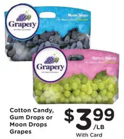 Smith's Grapery Cotton Candy, Gum Drops or Moon Drops Grapes offer