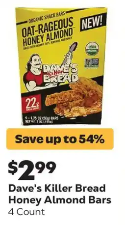 Grocery Outlet Dave's Killer Bread Honey Almond Bars offer