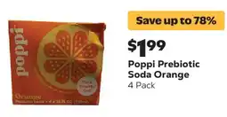 Grocery Outlet Poppi Prebiotic Soda Orange offer