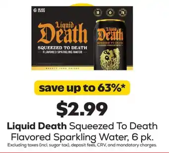 Liquid Death Squeezed To Death Flavored Sparkling Water