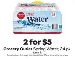 Grocery Outlet Grocery Outlet Spring Water offer