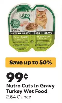 Grocery Outlet Nutro Cuts In Gravy Turkey Wet Food offer