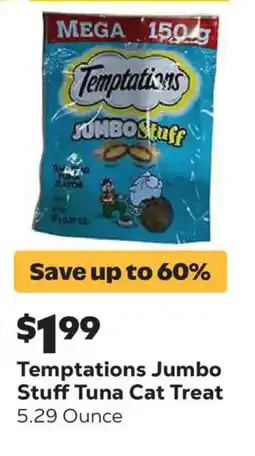 Grocery Outlet Temptations Jumbo Stuff Tuna Cat Treat offer