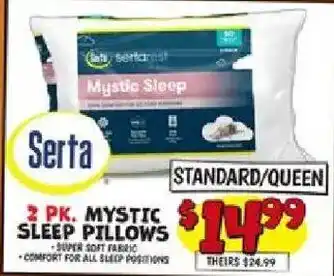 Serta mystic sleep pillows