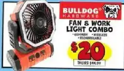 Ollie's Bulldog Hardware Fan & Work Light Combo offer