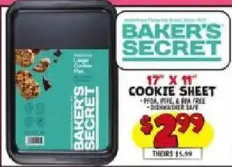 Baker's Secret cookie sheet