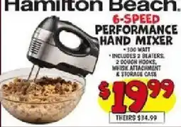 Ollie's Hamilton Beach 6-speed performance hand mixer offer