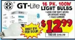 Ollie's GT-Lite light bulbs offer