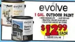 Ollie's Evolve outdoor paint offer